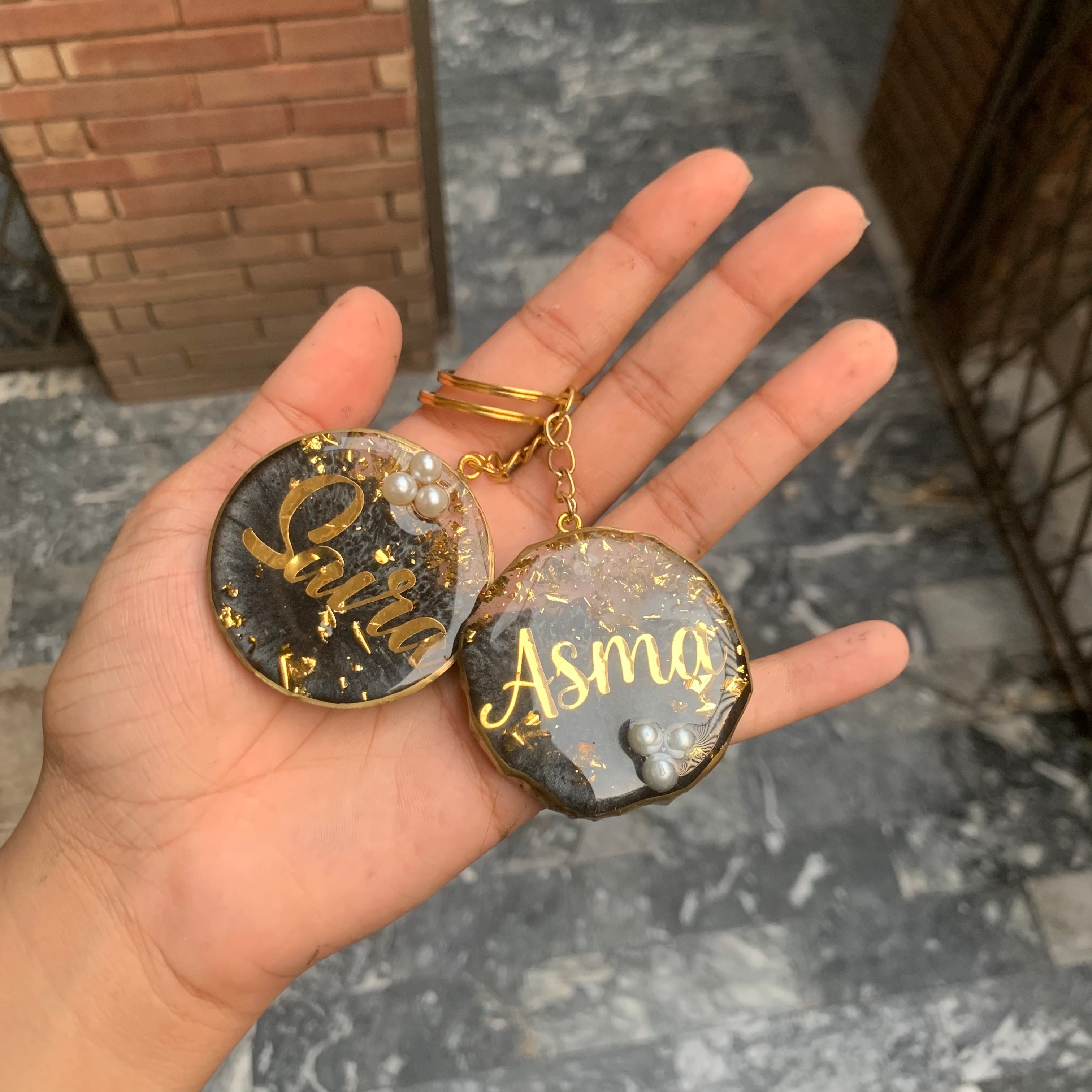 Colourful Name Keychains | Resin Keychains