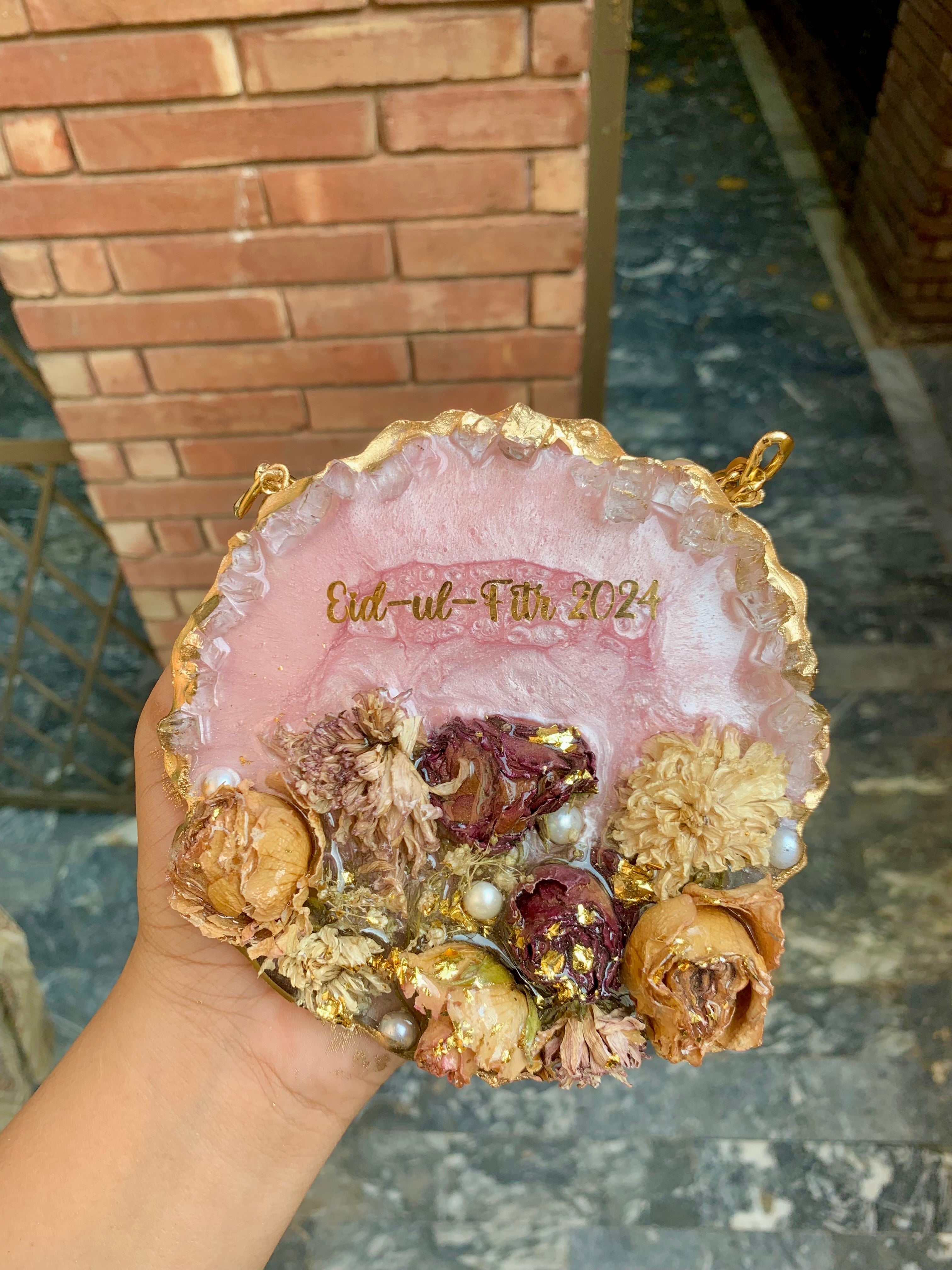 Preserved Flowers Coaster (Pink)