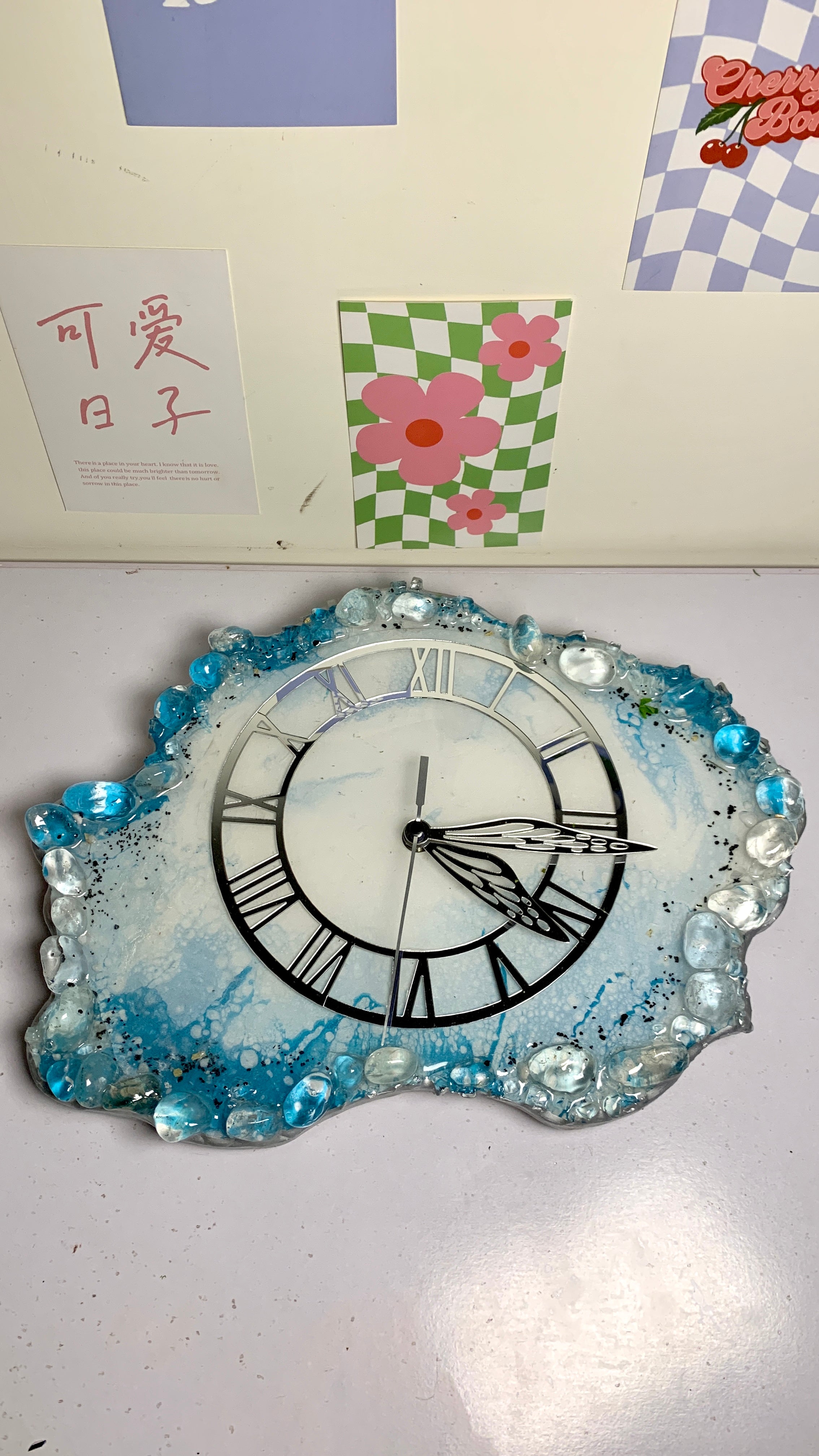 Semi Precious Natural Stones Clock