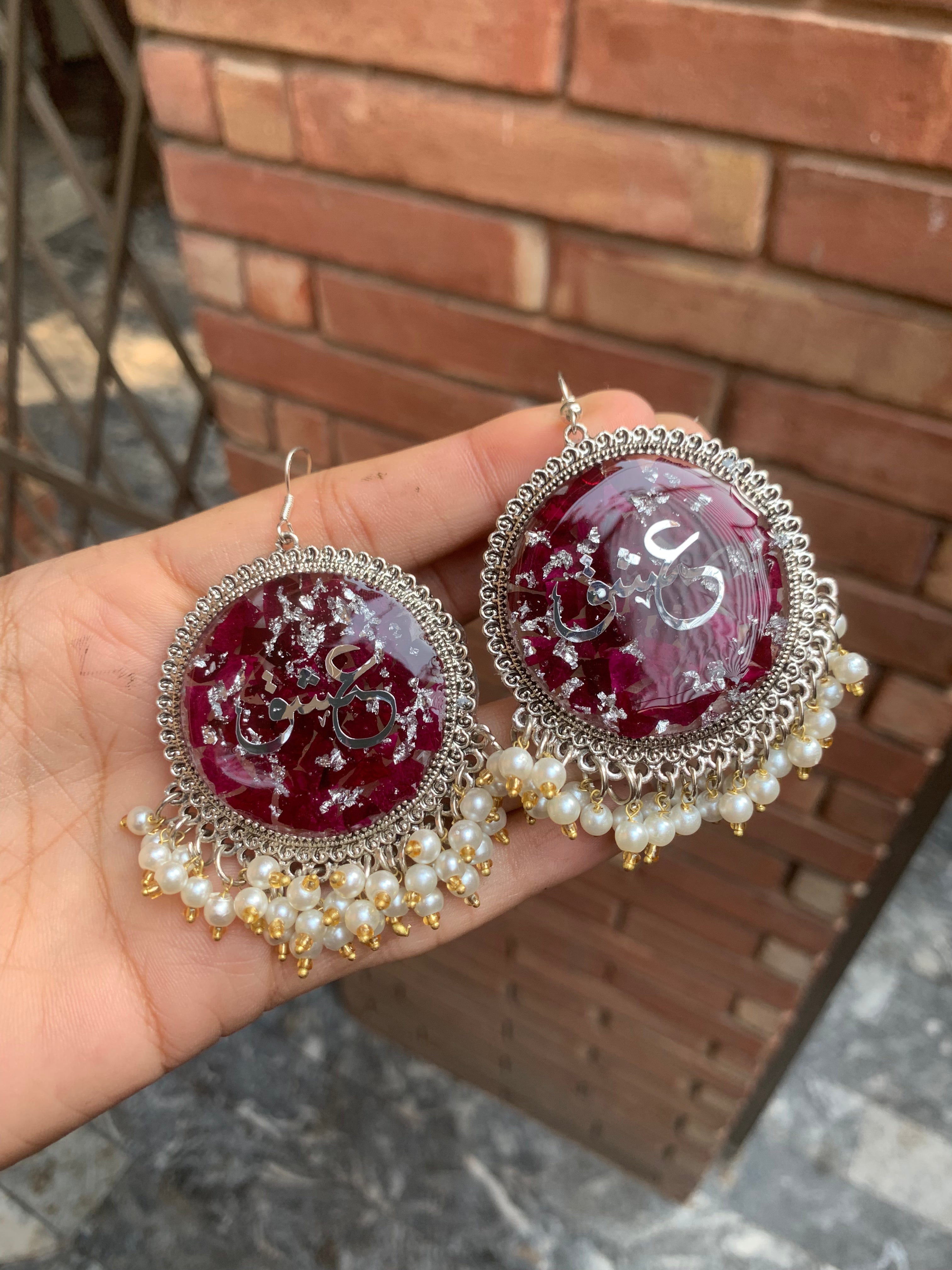 Ishq Rose Jhumka | Earing | Silver
