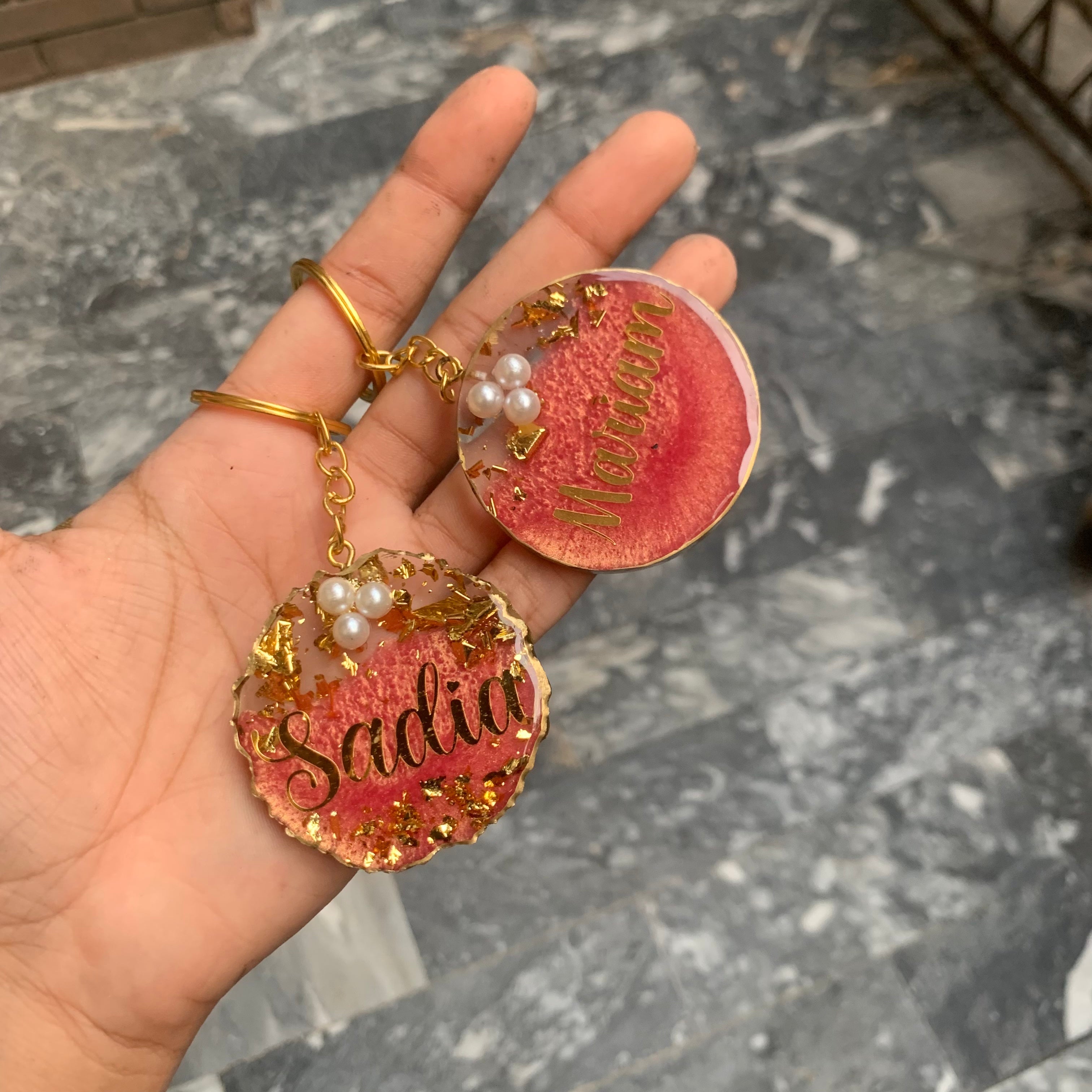 Colourful Name Keychains | Resin Keychains