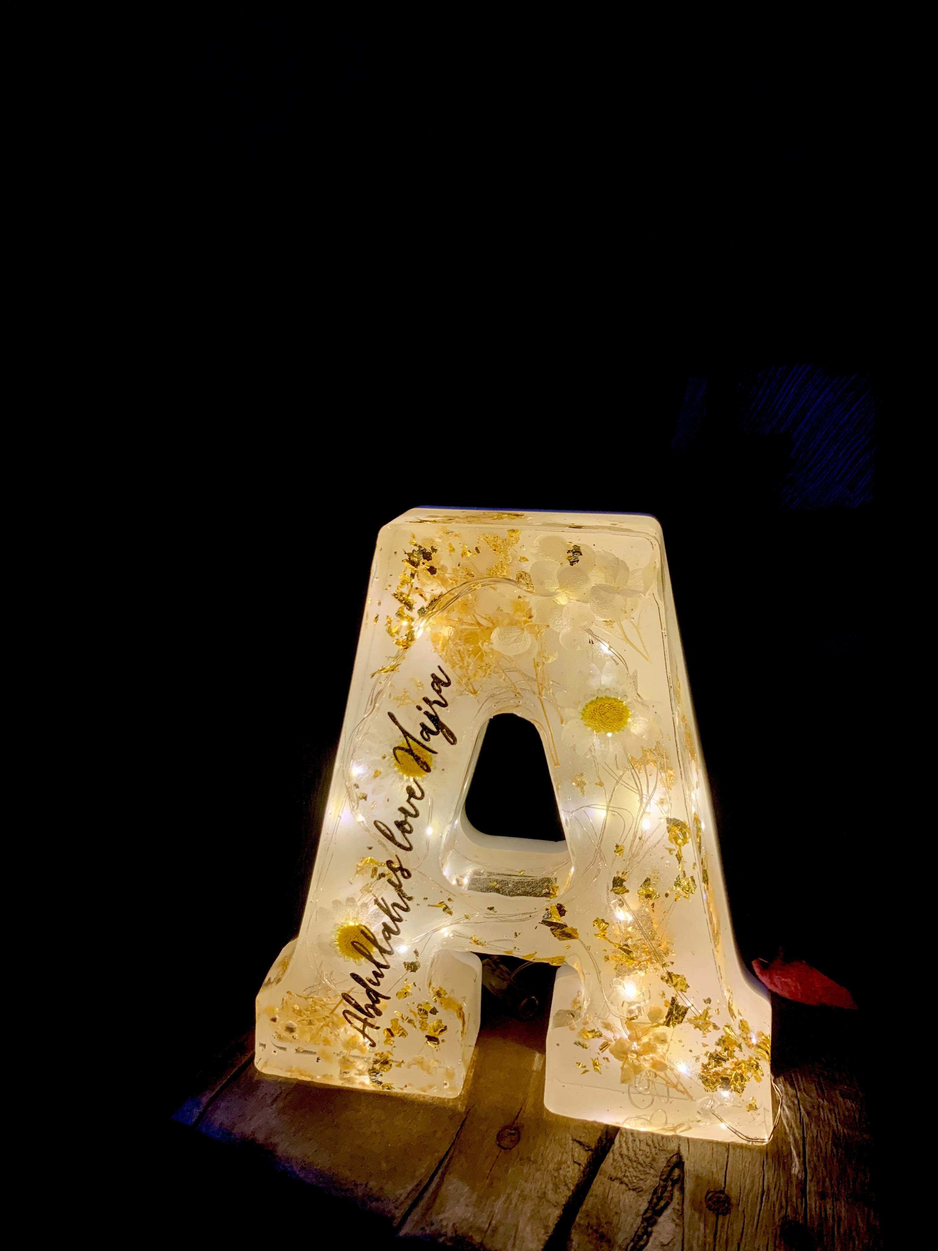 Resin Alphabet Lamp
