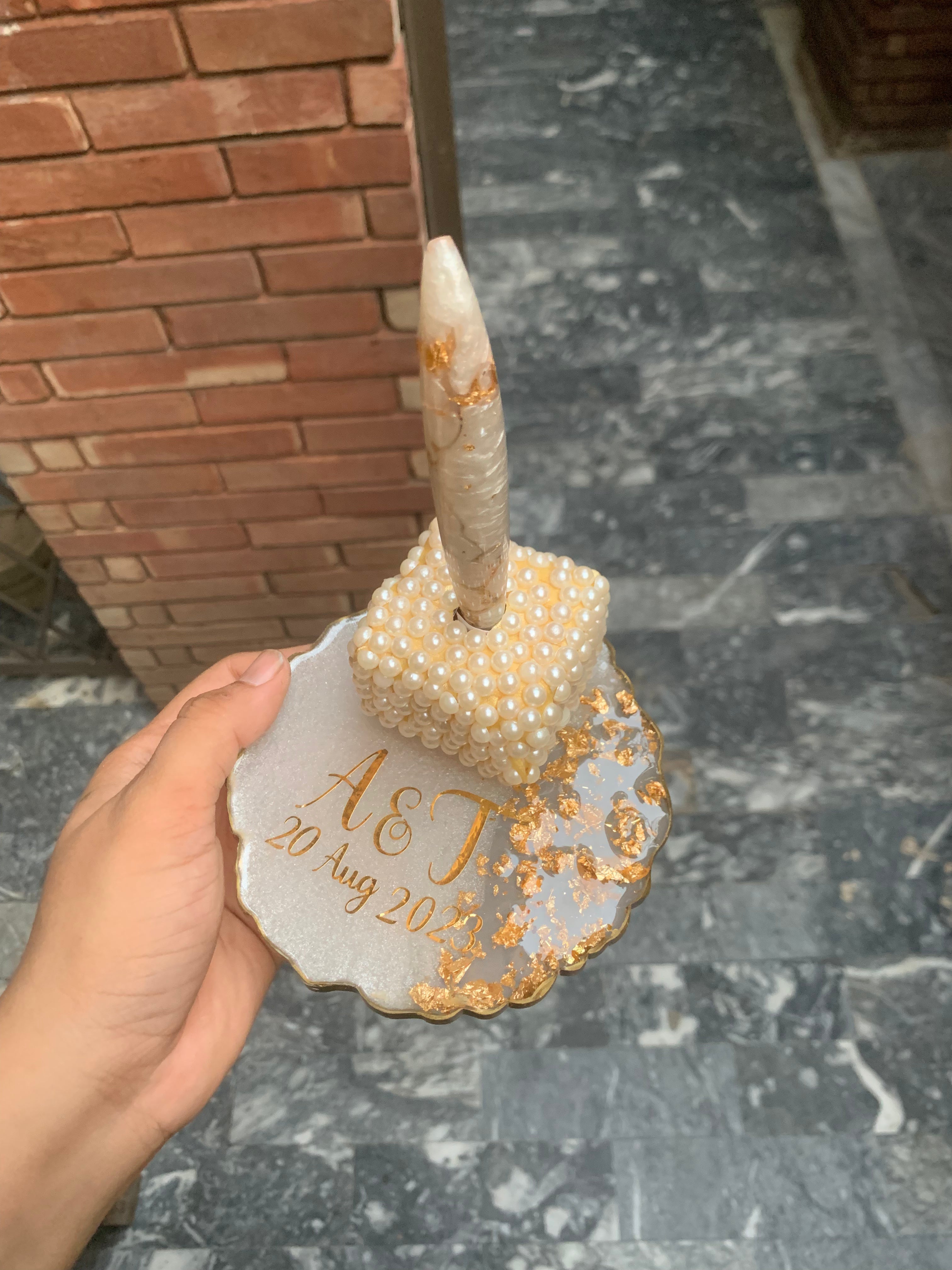 Resin Nikkah Pearl Tray