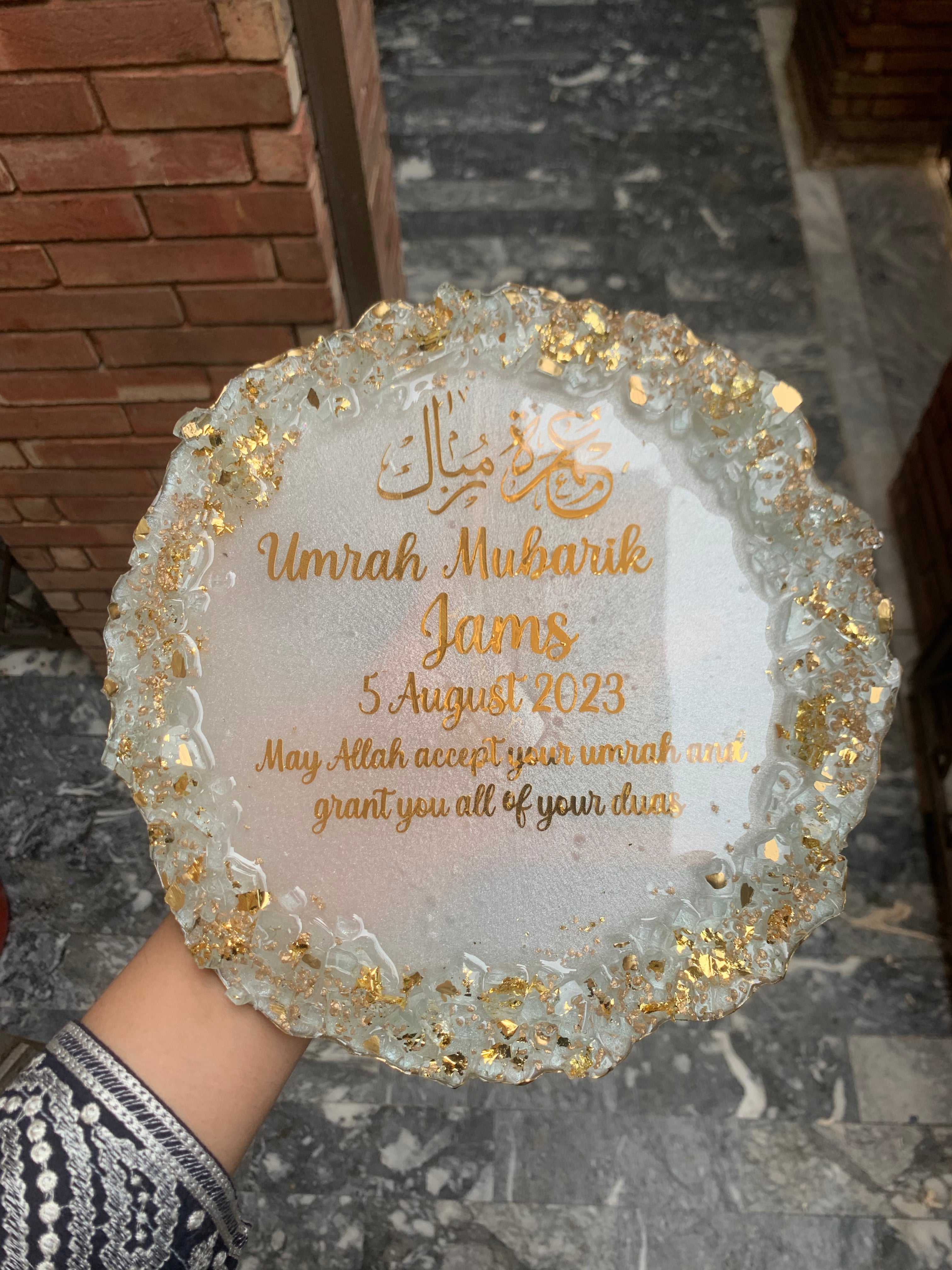 Umrah Mubarak Resin Plaque