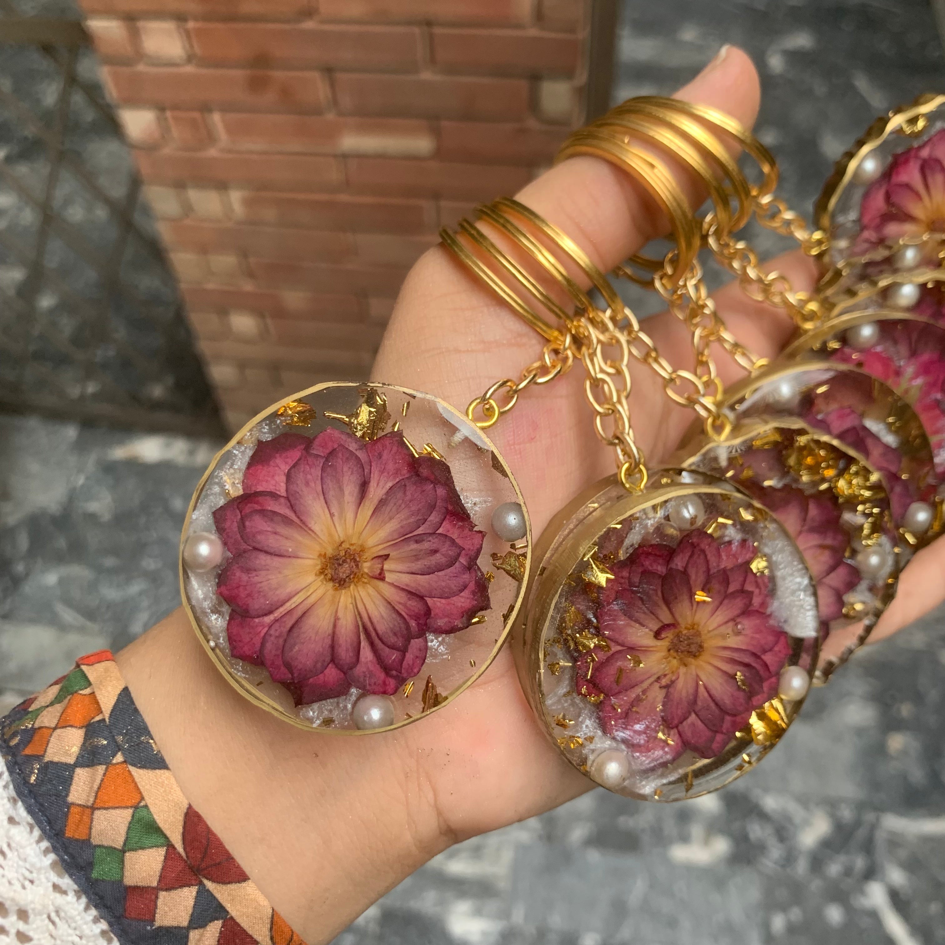 Rose keychains