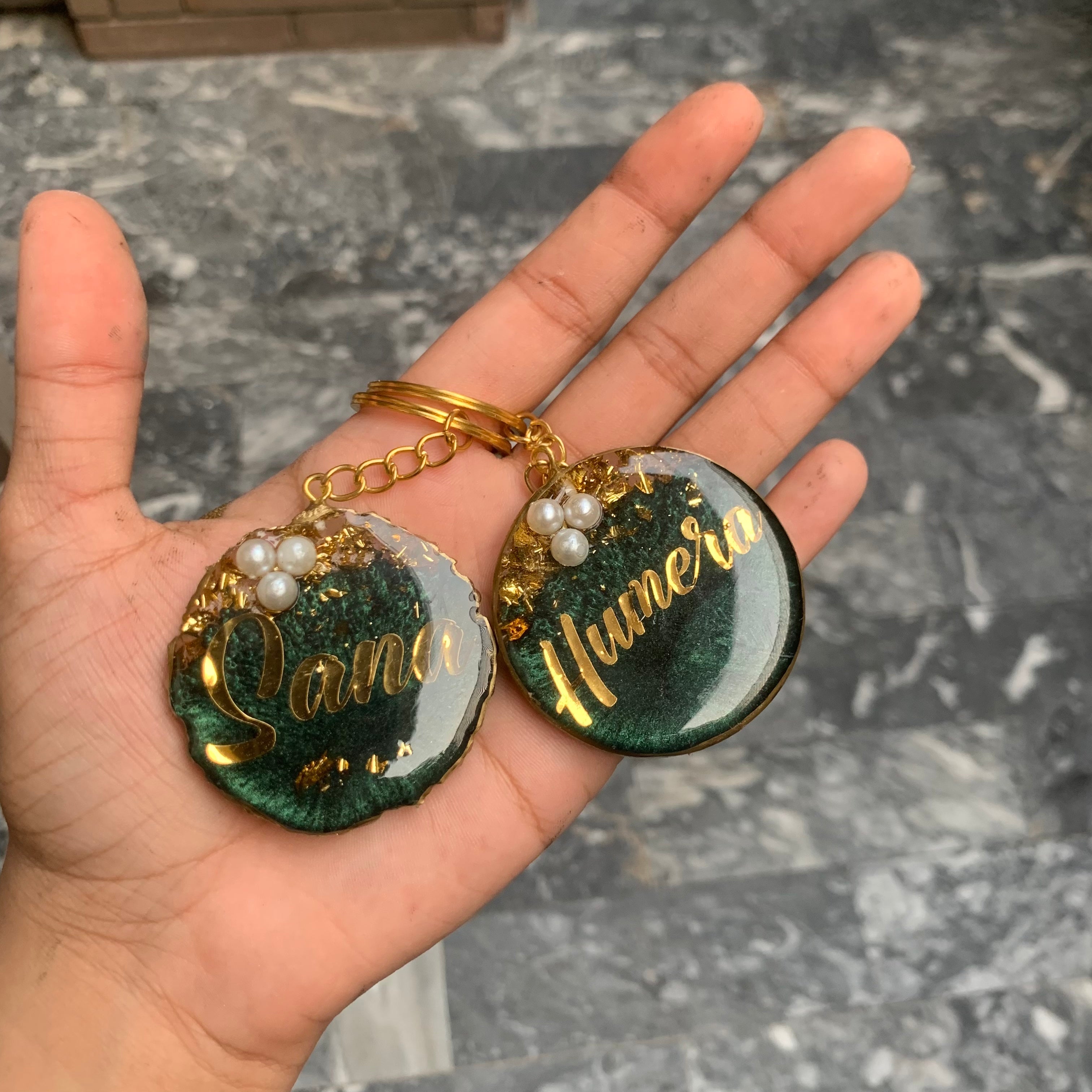 Colourful Name Keychains | Resin Keychains