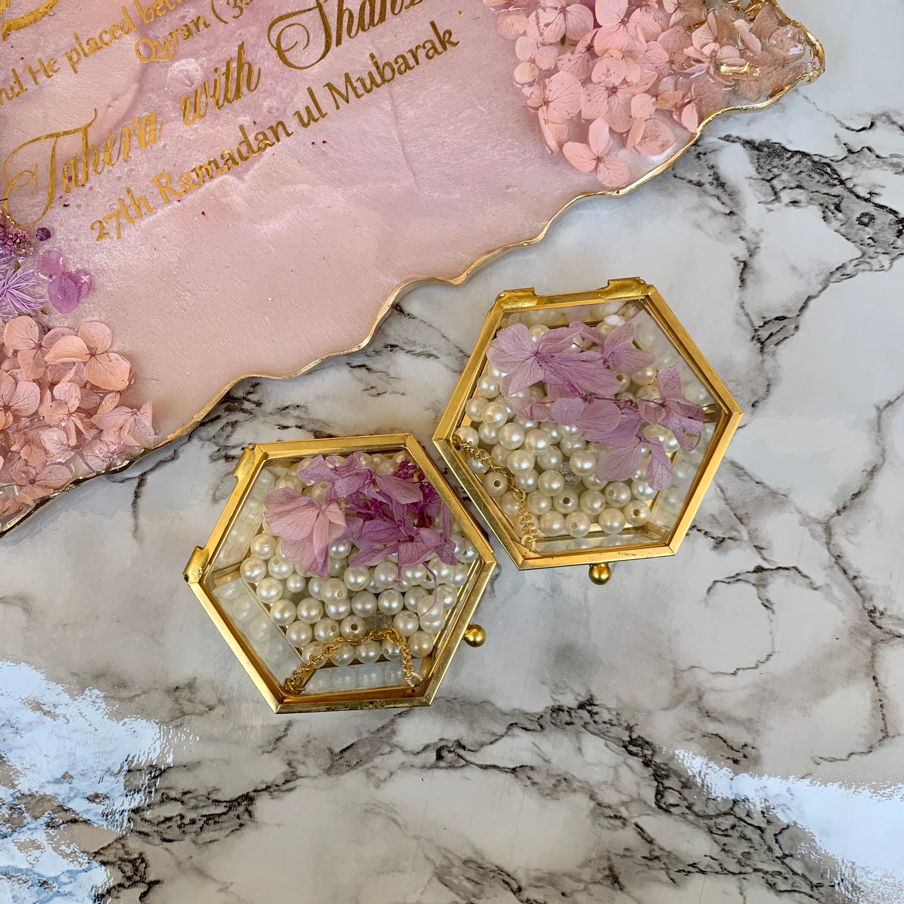 Engagement Resin Ring Tray | Floral