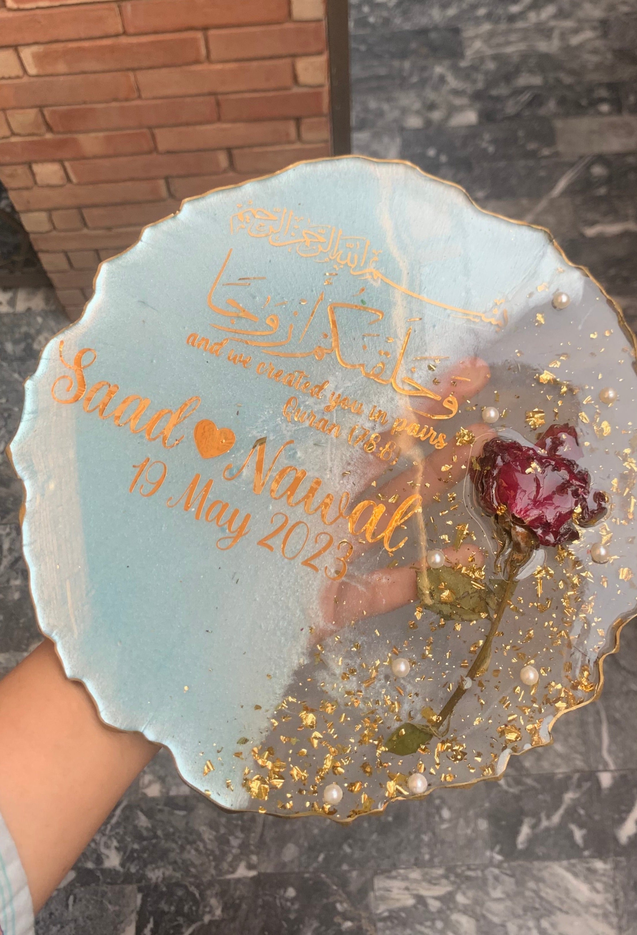 Engagement | Nikah Plaque | Rose Preserve