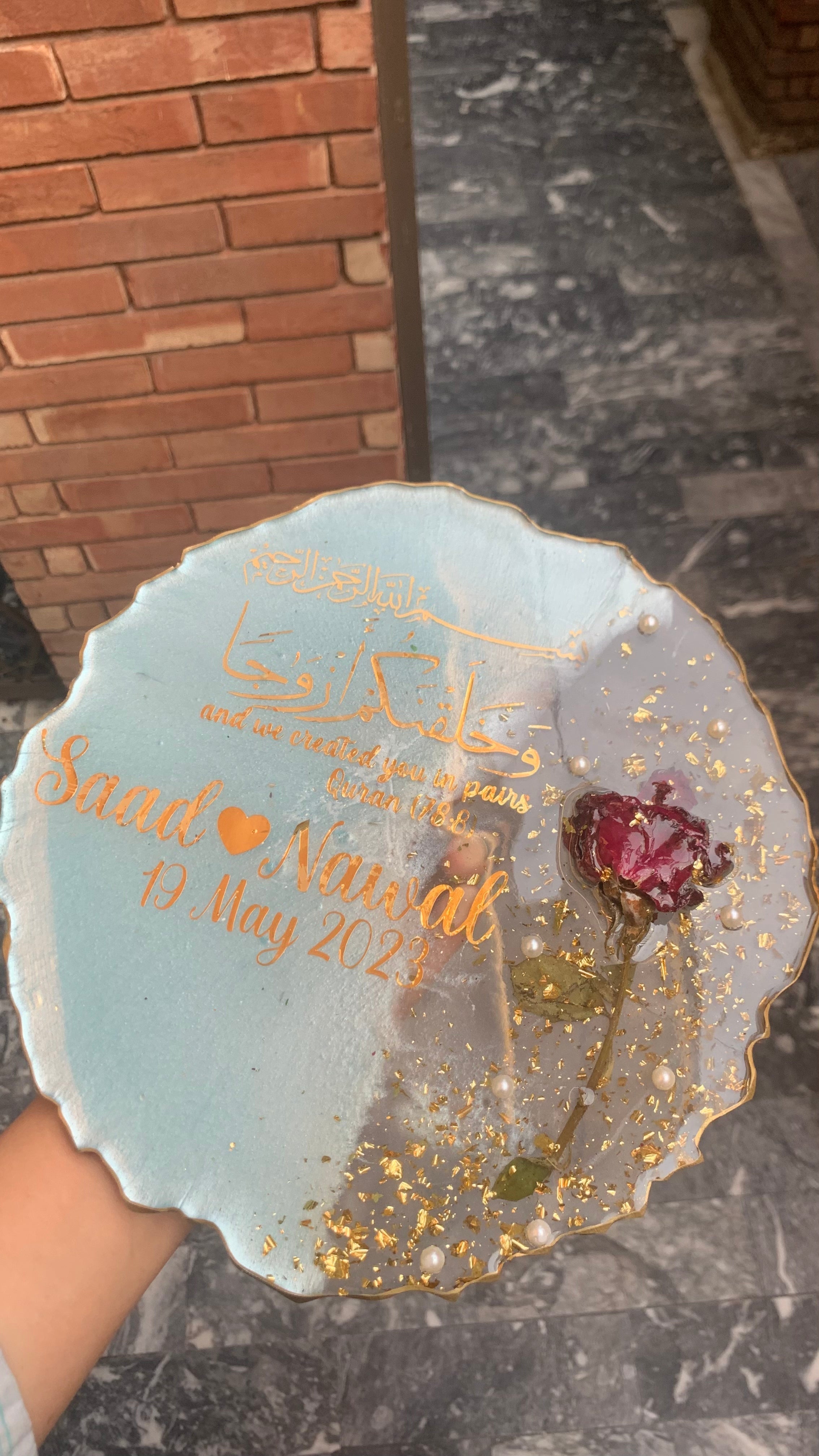 Engagement | Nikah Plaque | Rose Preserve