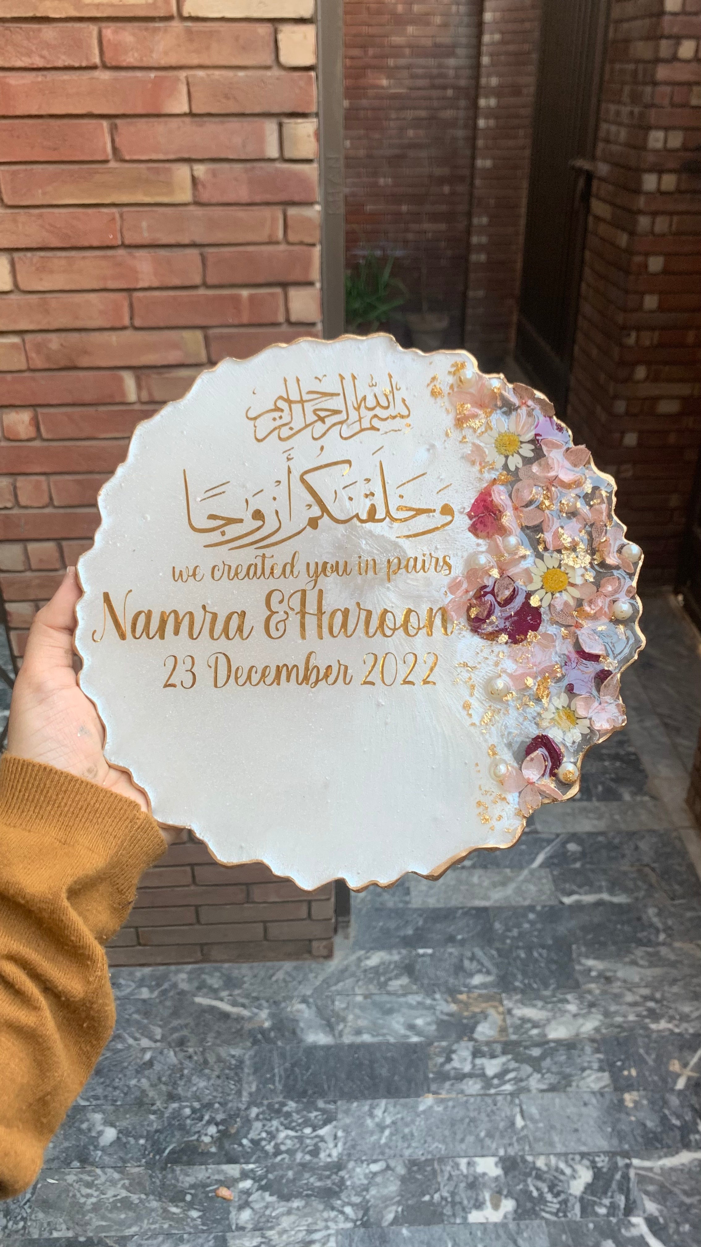 Elegant 3D Floral Plaques