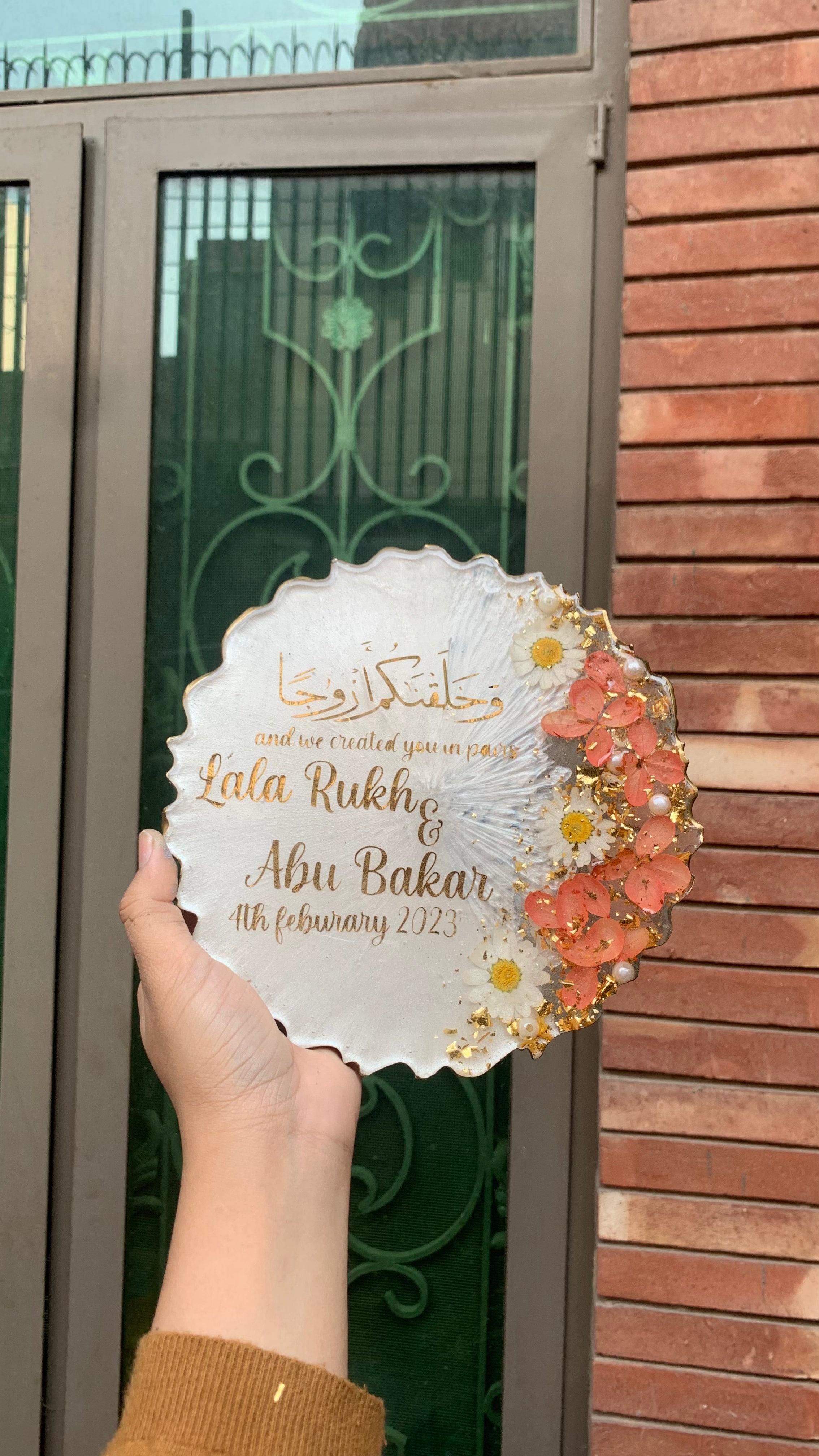 Elegant 3D Floral Plaques