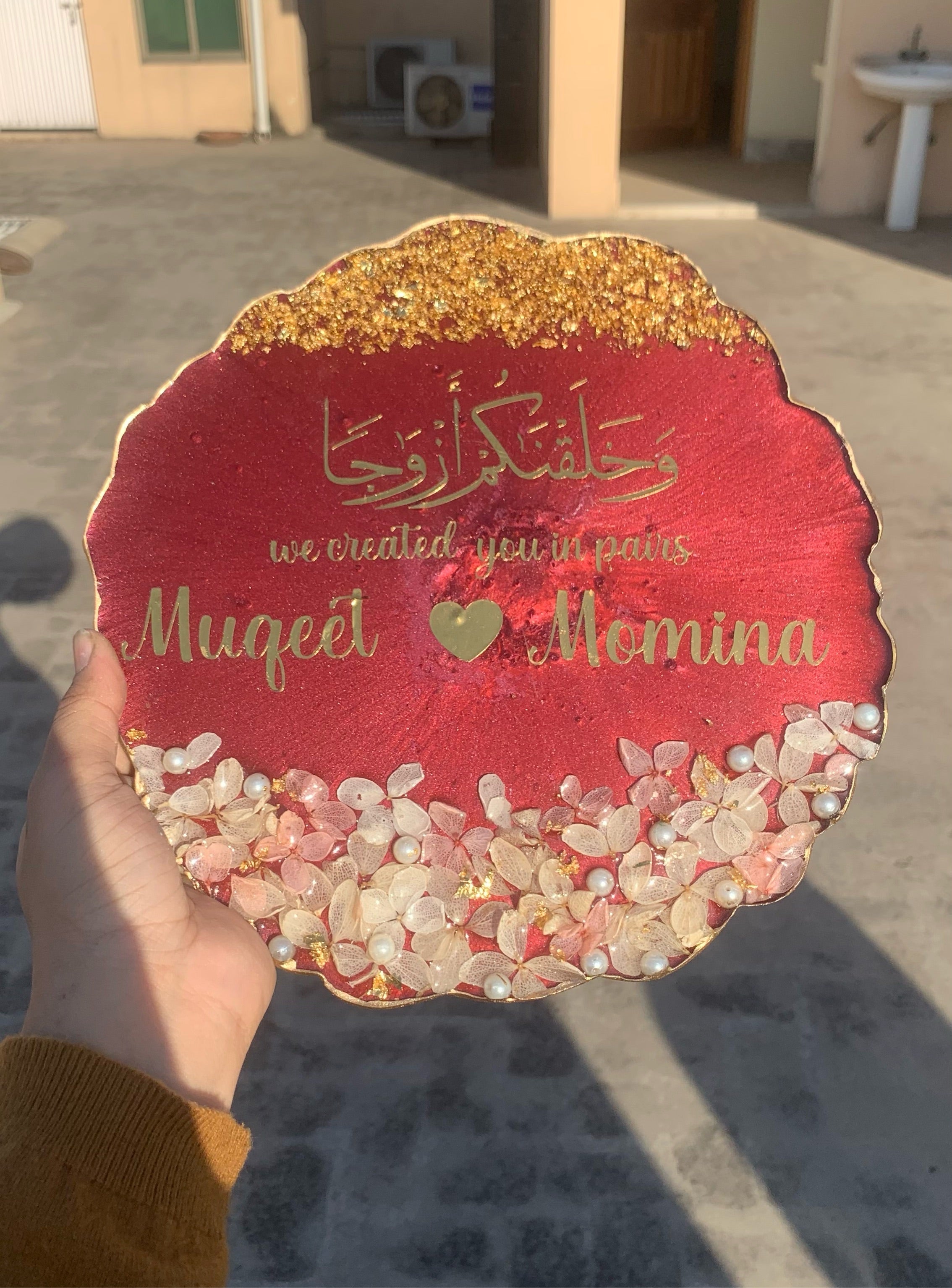 Elegant 3D Floral Plaques