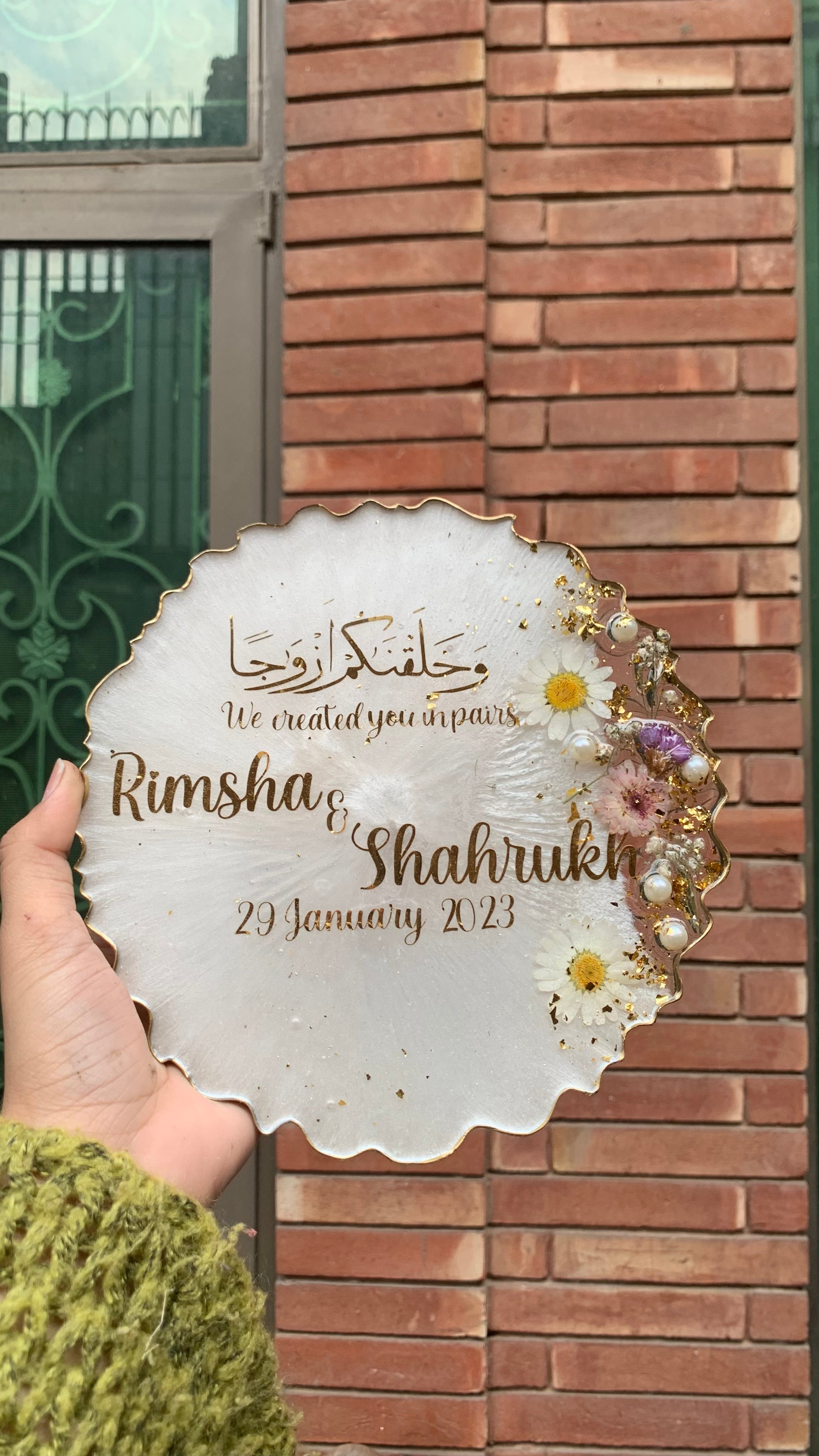 Elegant 3D Floral Plaques