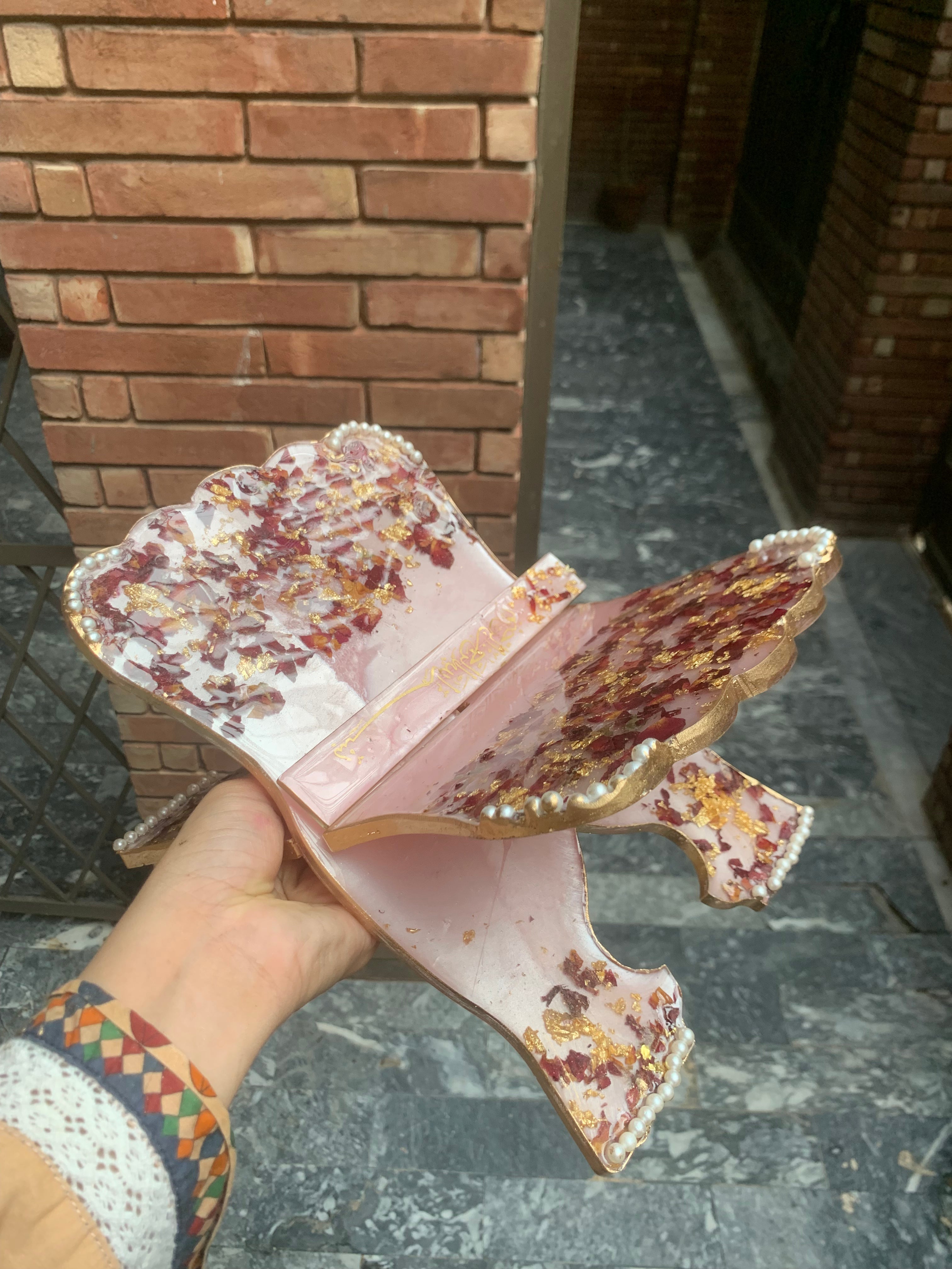 Pink Rose Resin Rehal