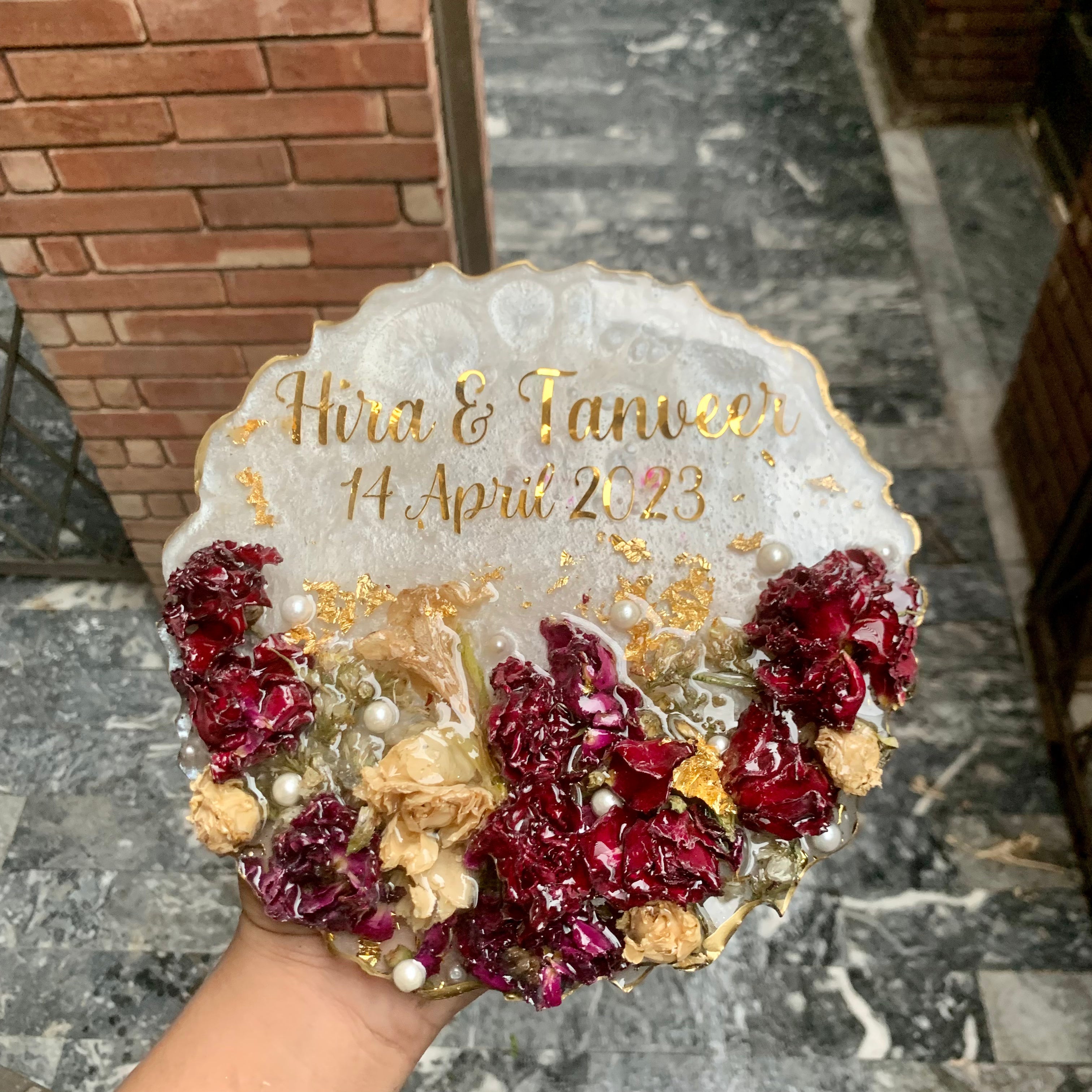 Resin Flower | Gajra Plaque