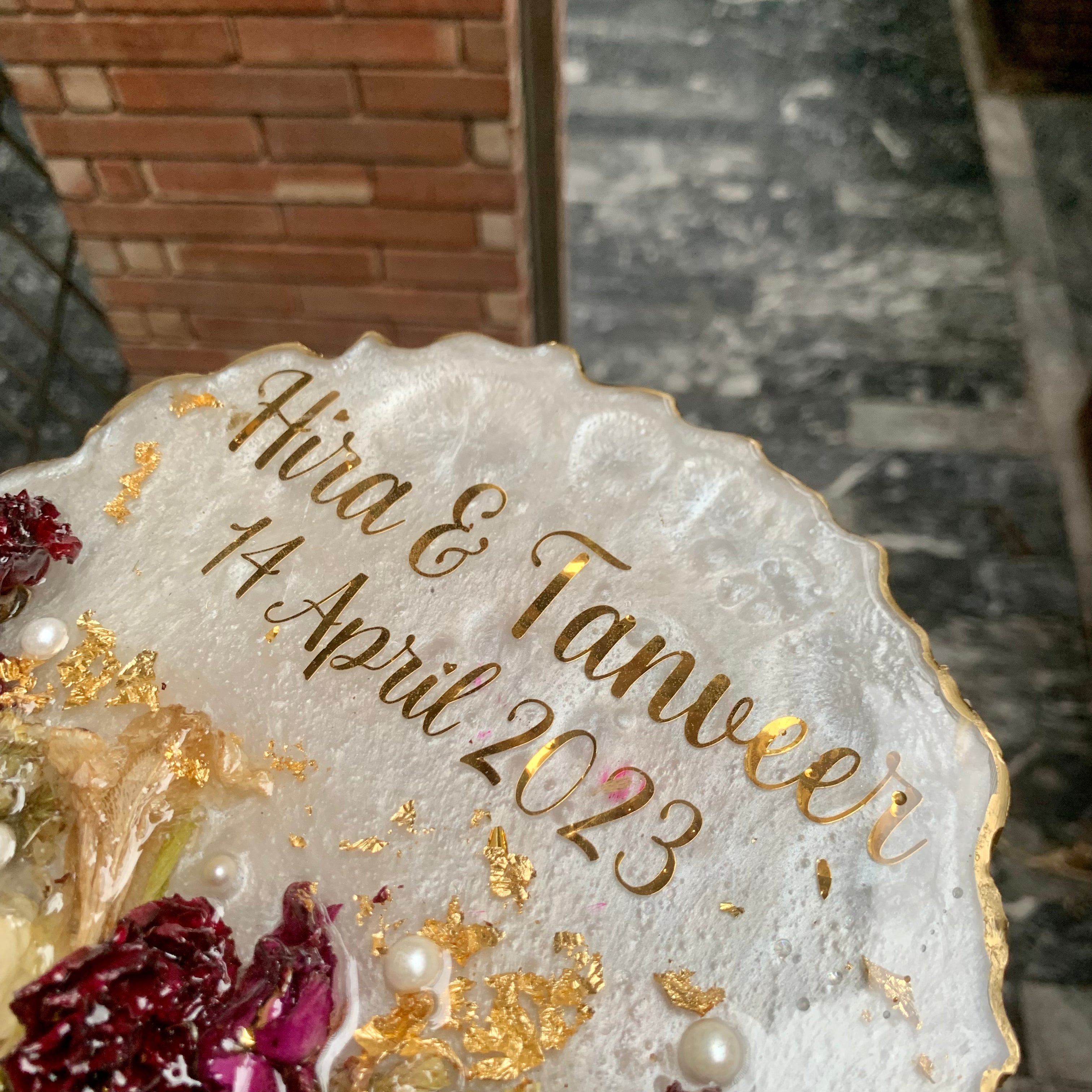 Resin Flower | Gajra Plaque