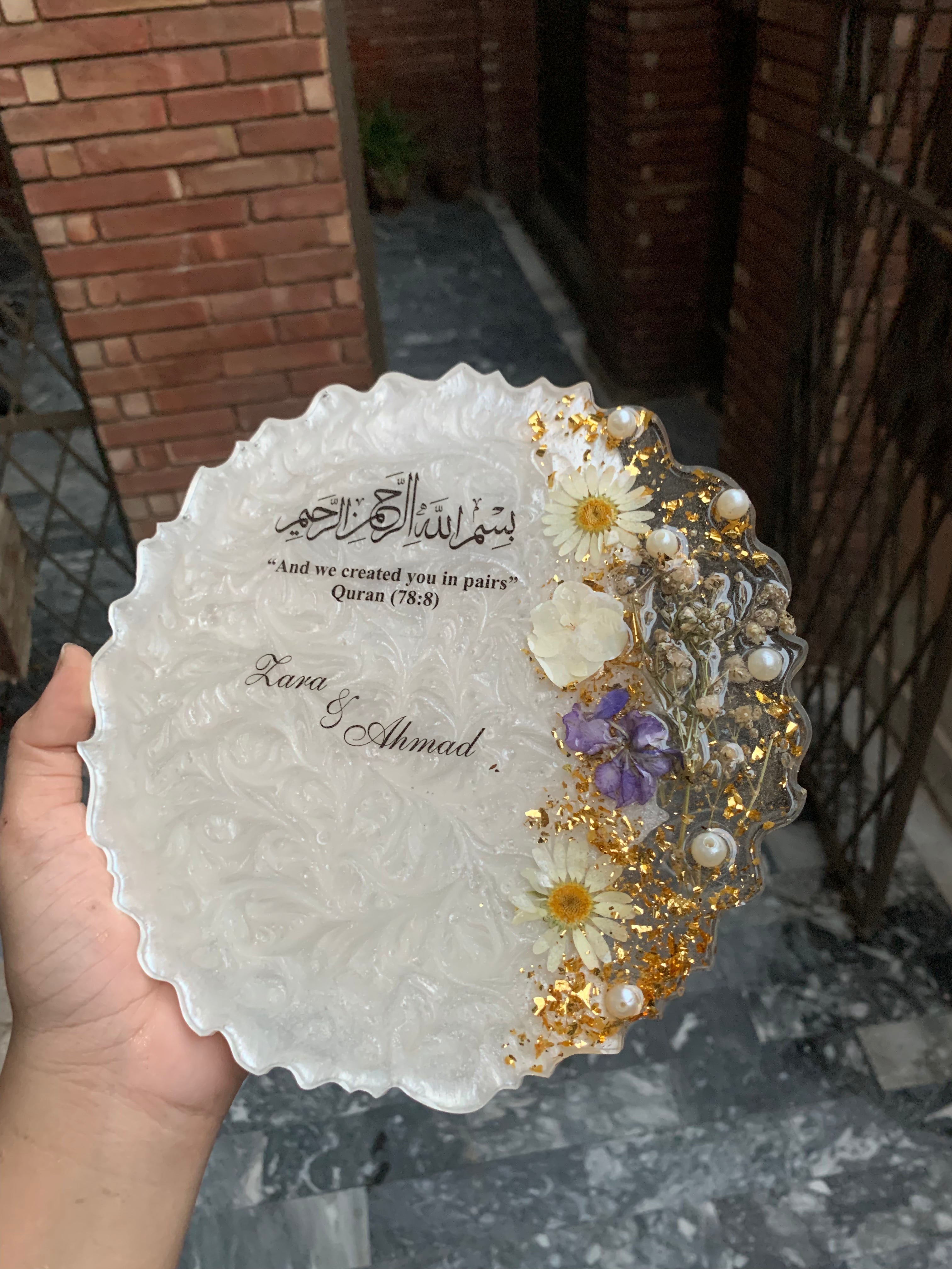 Elegant 3D Floral Plaques