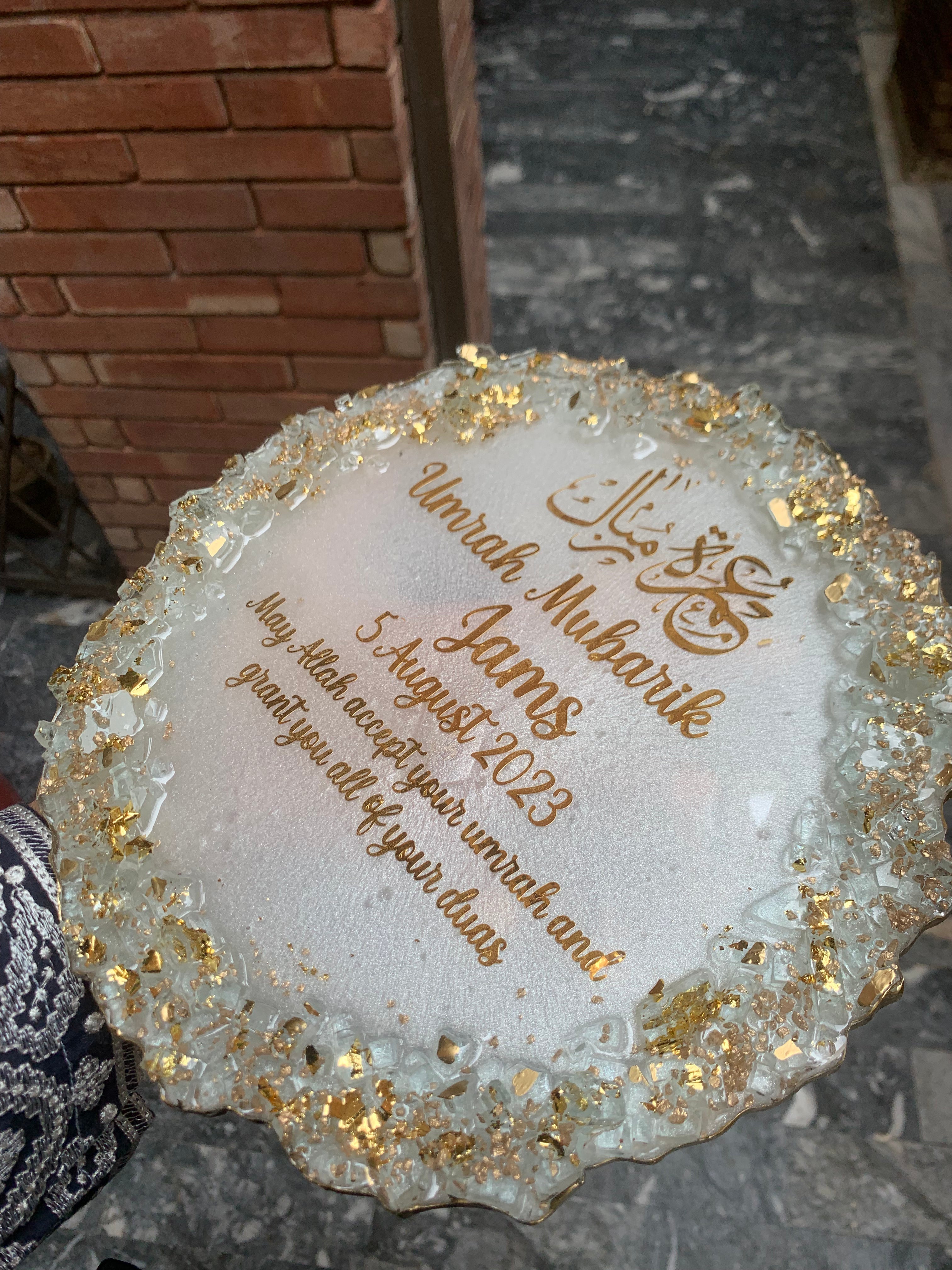 Umrah Mubarak Resin Plaque