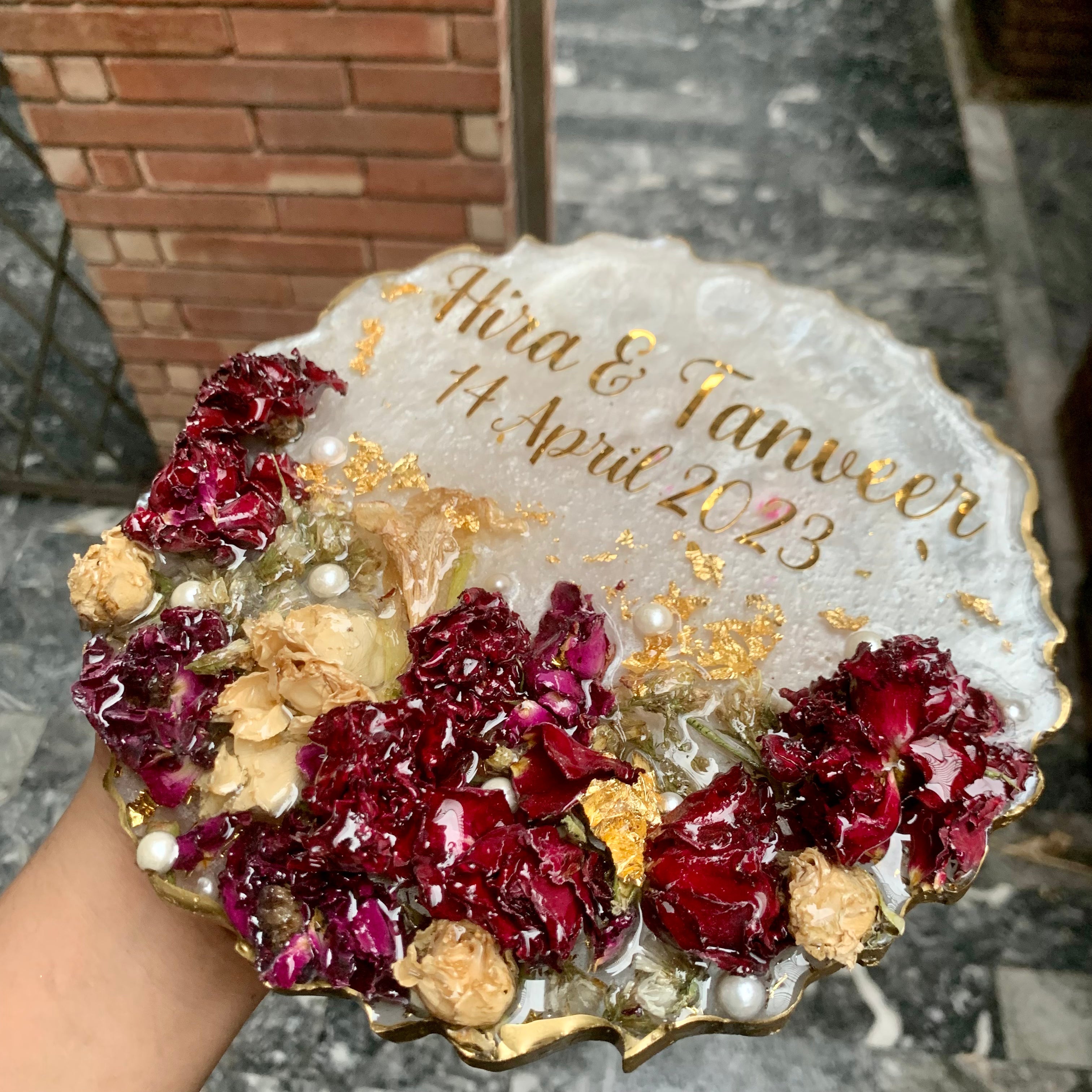 Resin Flower | Gajra Plaque