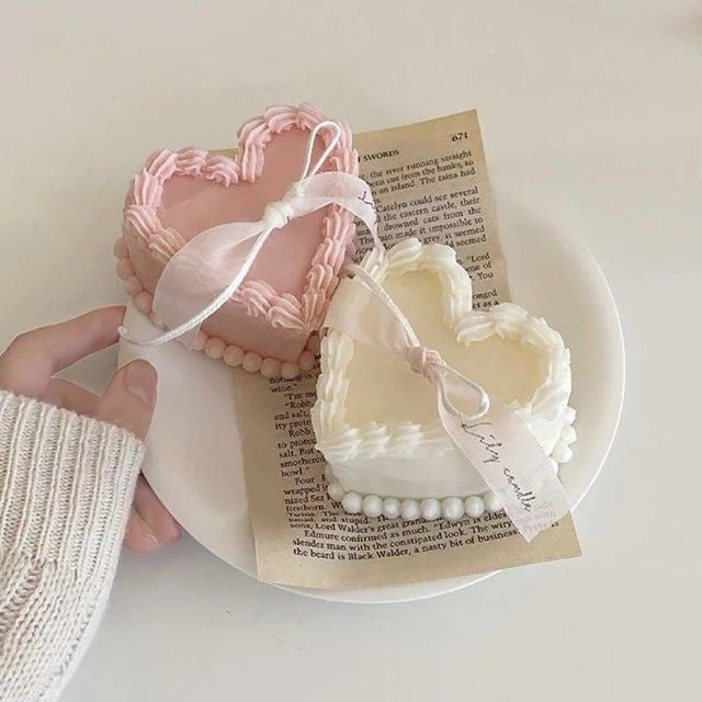 Birthday Heart Cake Candle
