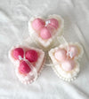 Strawberry Heart Cake Candle